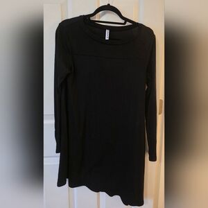 Black Long Sleeve Tunic Top